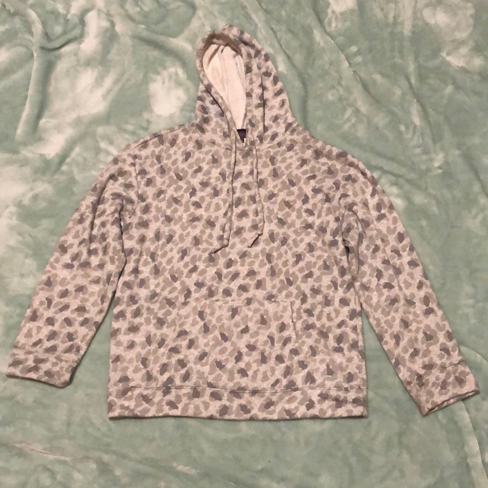M&S Collection Grey Leopard Print Hoodie